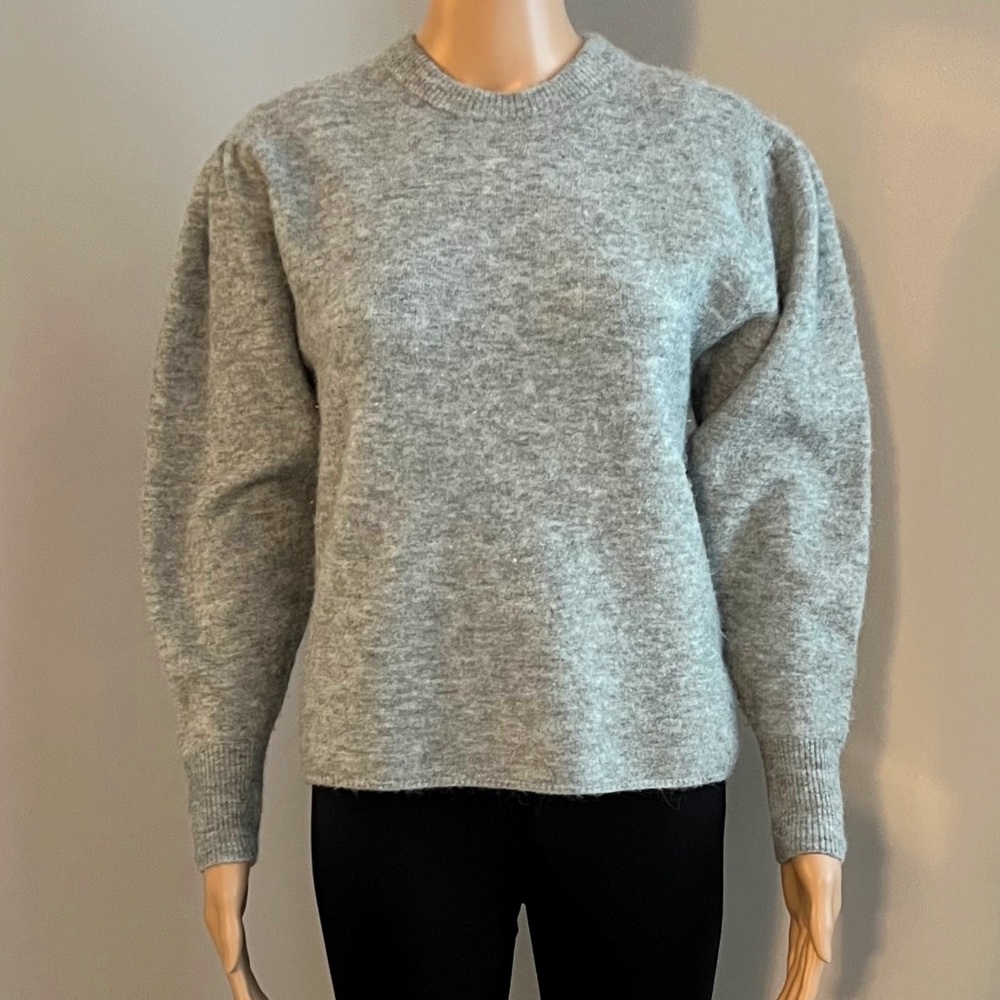 Aritzia Little Moon, Alpaca and Merino Wool, Puff Sleeve Sweater ,Relaxed Fit